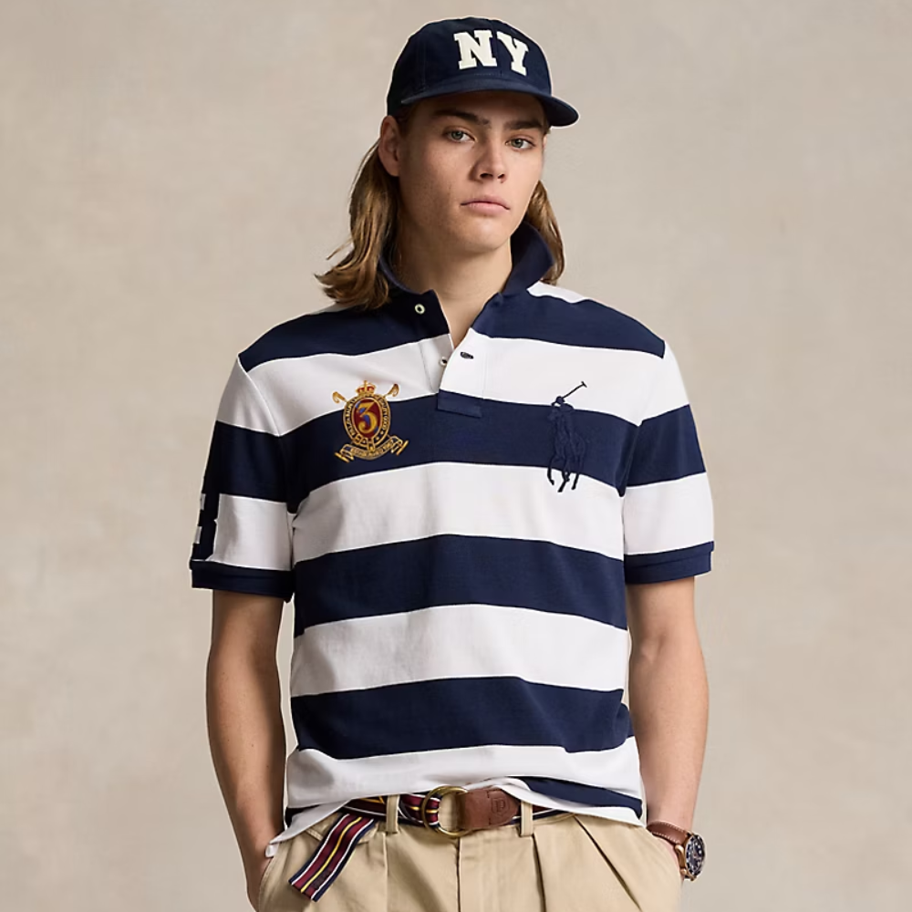 Classic Fit Big Pony Mesh Polo Shirt