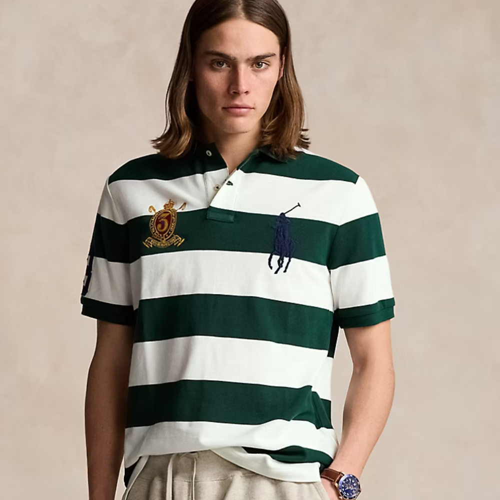 Classic Fit Big Pony Mesh Polo Shirt