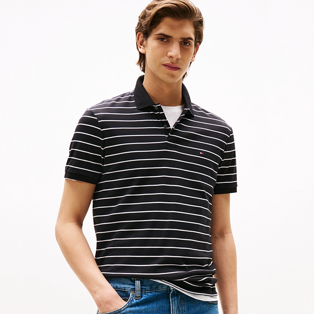 Polo Tommy Hilfiger coupe standard en maille interlock