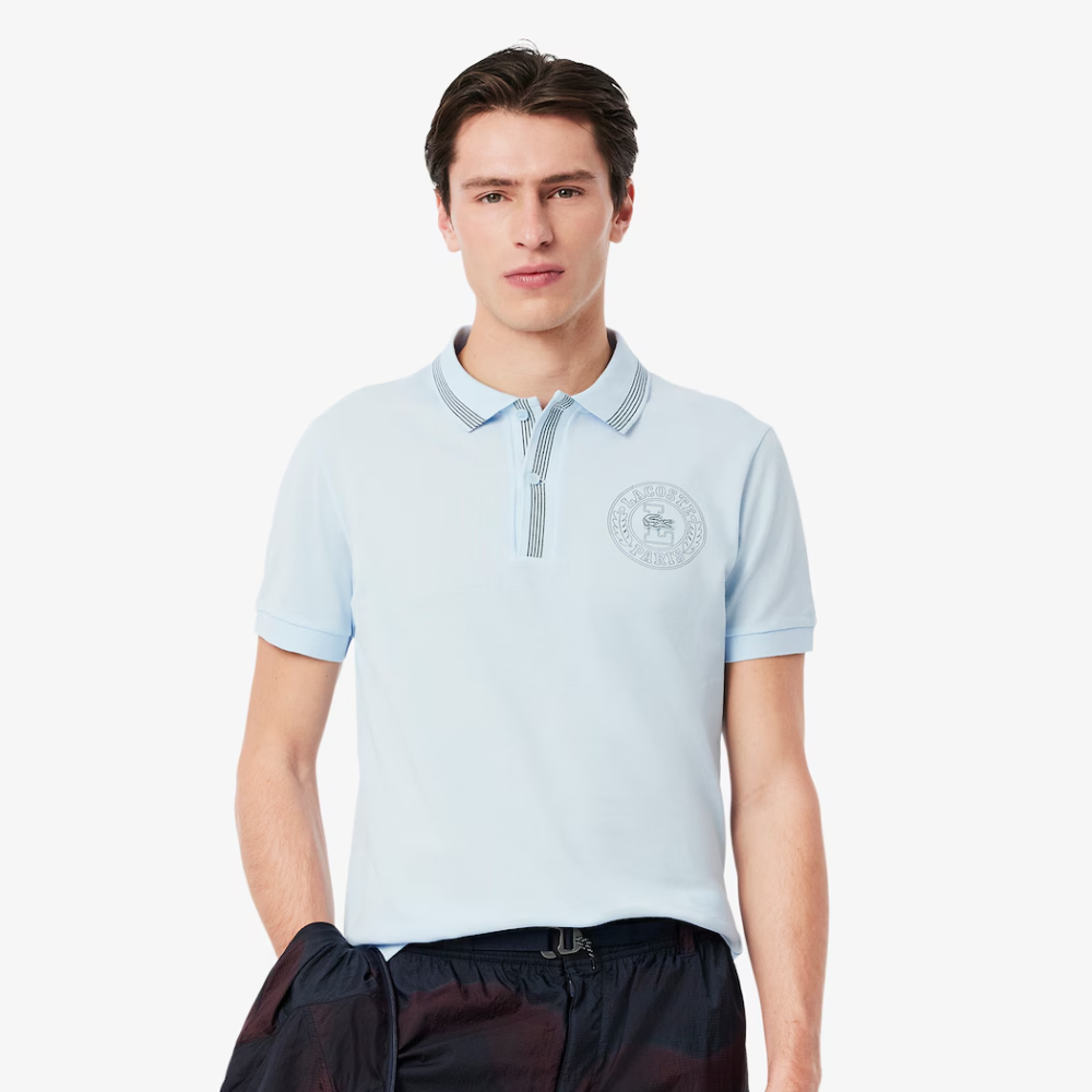 Polo Lacoste Regular Fit-Polohemd L.12.12 mit Badge-Druck