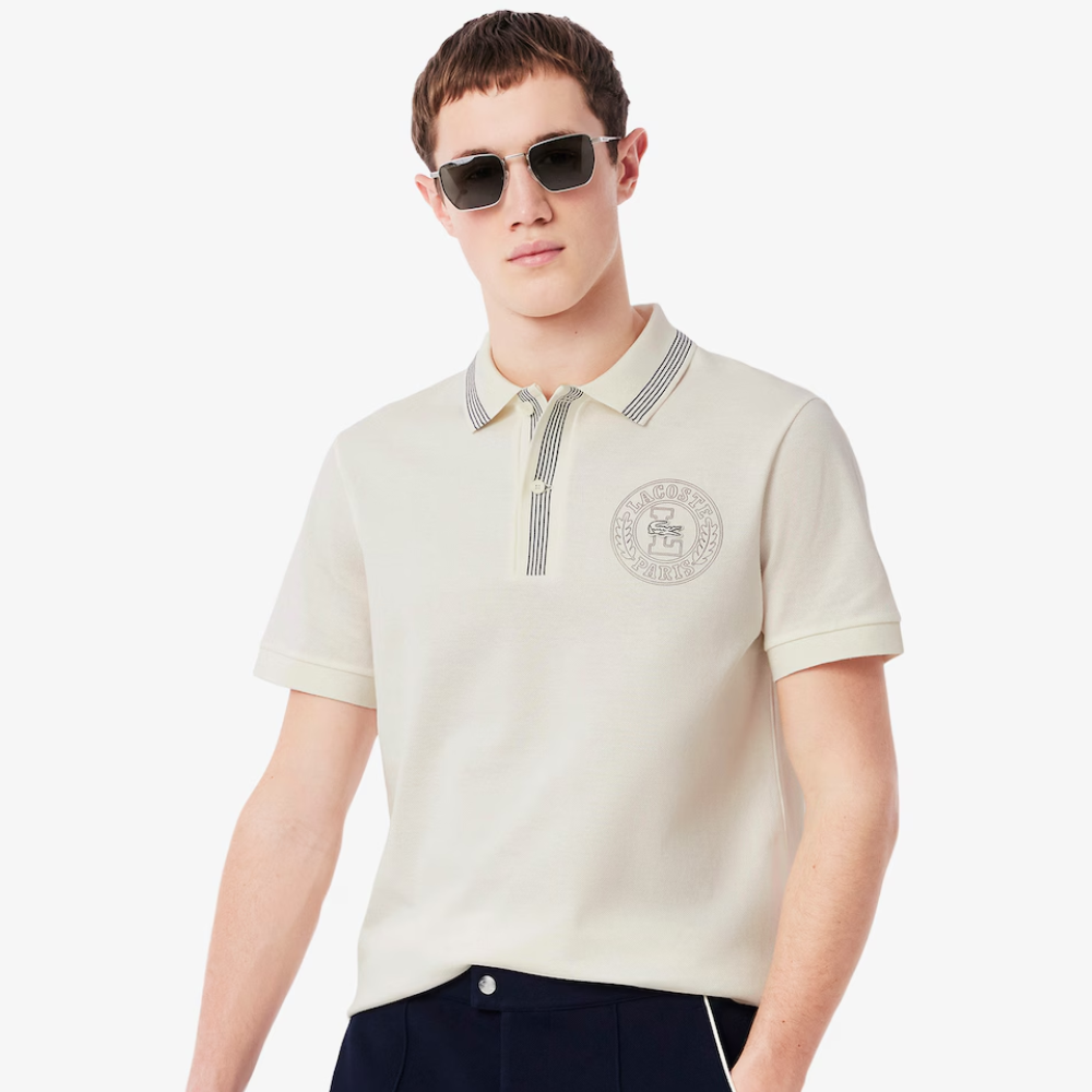 Polo Lacoste Regular Fit-Polohemd L.12.12 mit Badge-Druck
