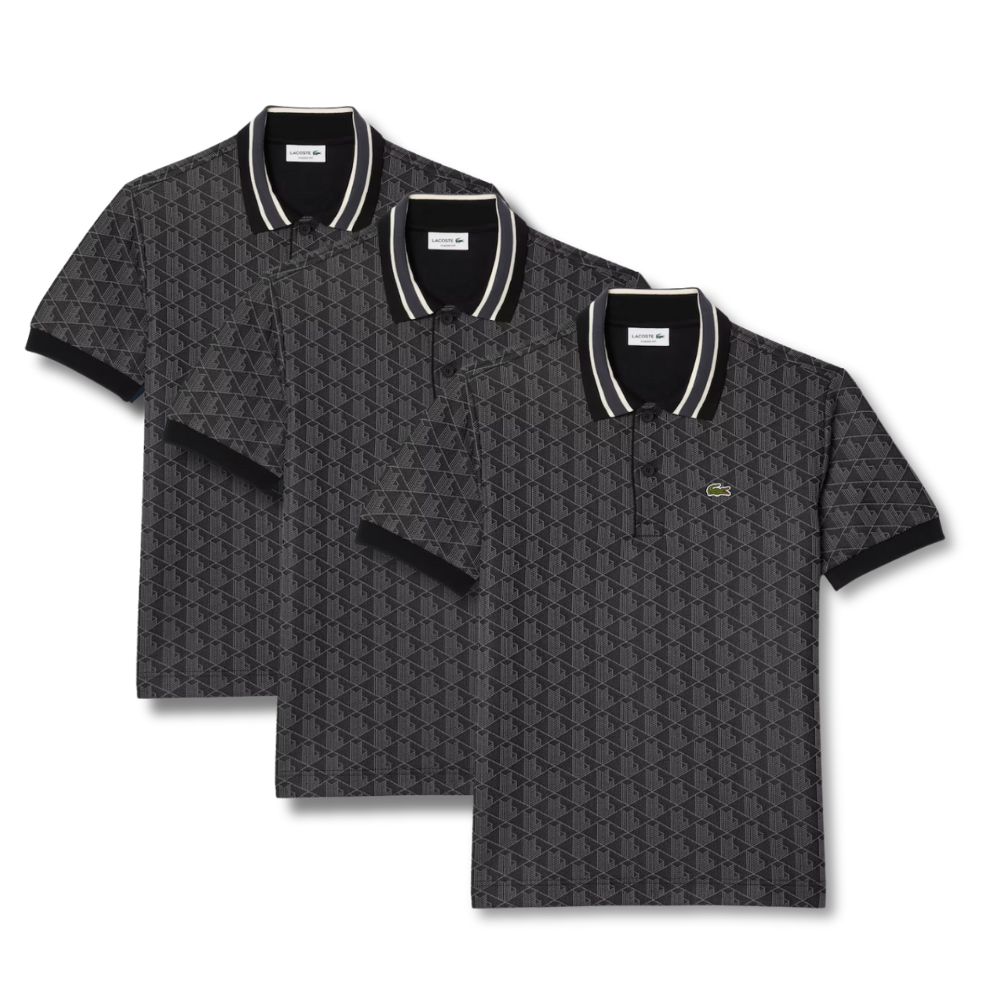 Classic Fit-Polohemd Lascote mit Monogramm aus Jacquard