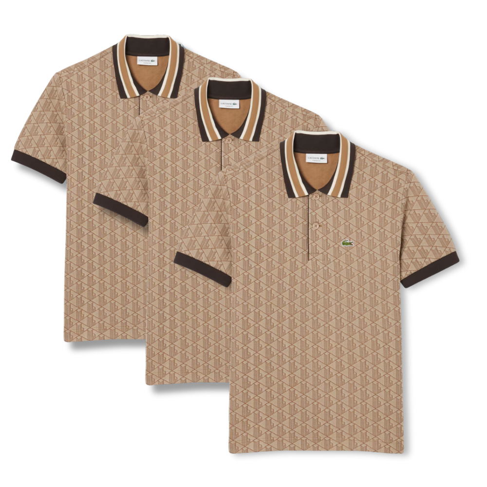 Classic Fit-Polohemd Lascote mit Monogramm aus Jacquard